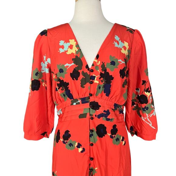 eShakti Wayward Fancies Floral Mini Dress Size 14 - Picture 3 of 7